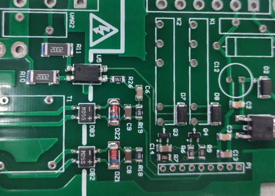 FR-4 วัสดุ SMT PCB ประกอบการสําหรับสับ Vias ความจุ 0.2-0.8mm และสีเขียว Solder Mask